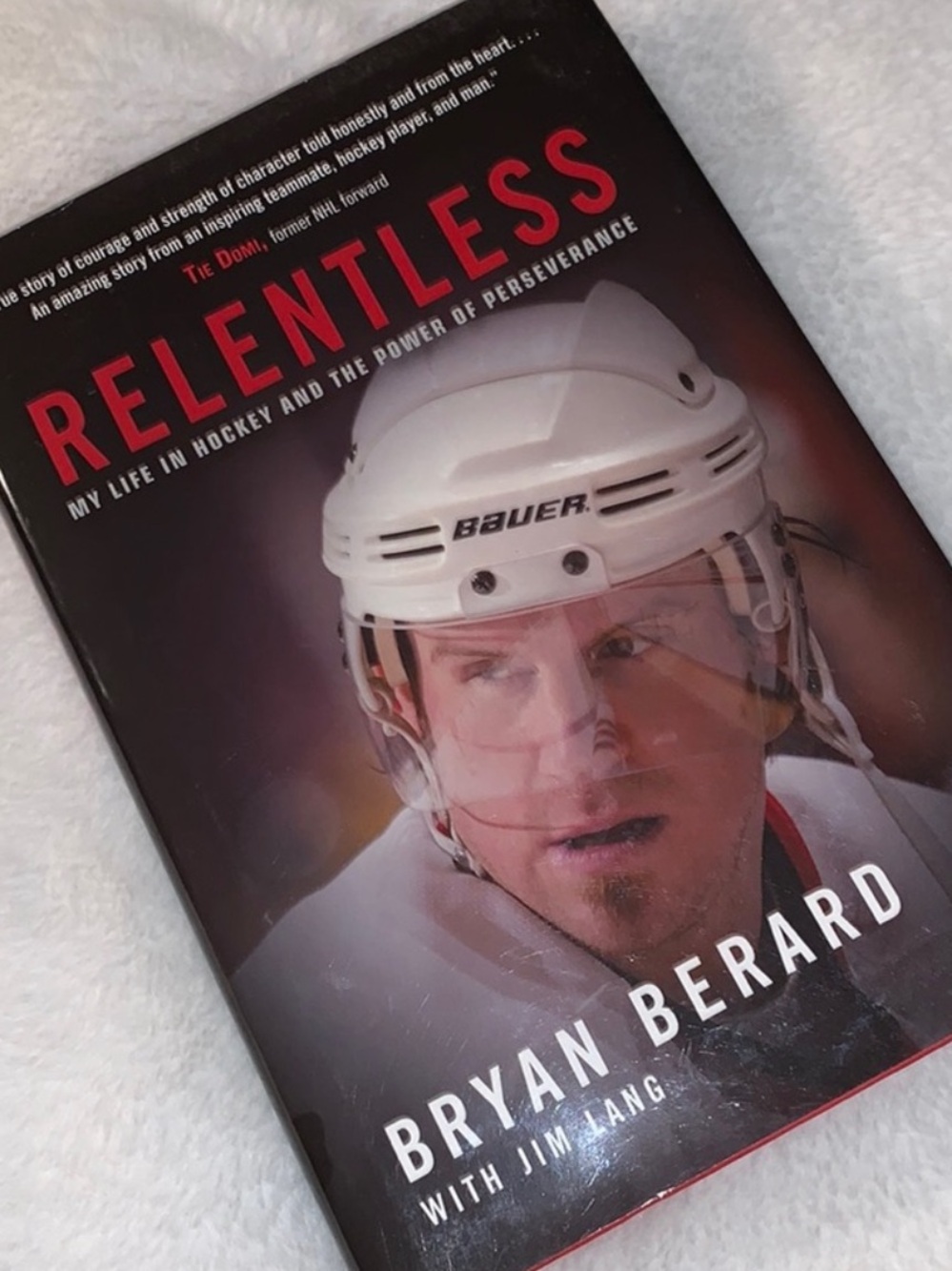 SALE!! Autobiography Relentless Bryan Berard NHL